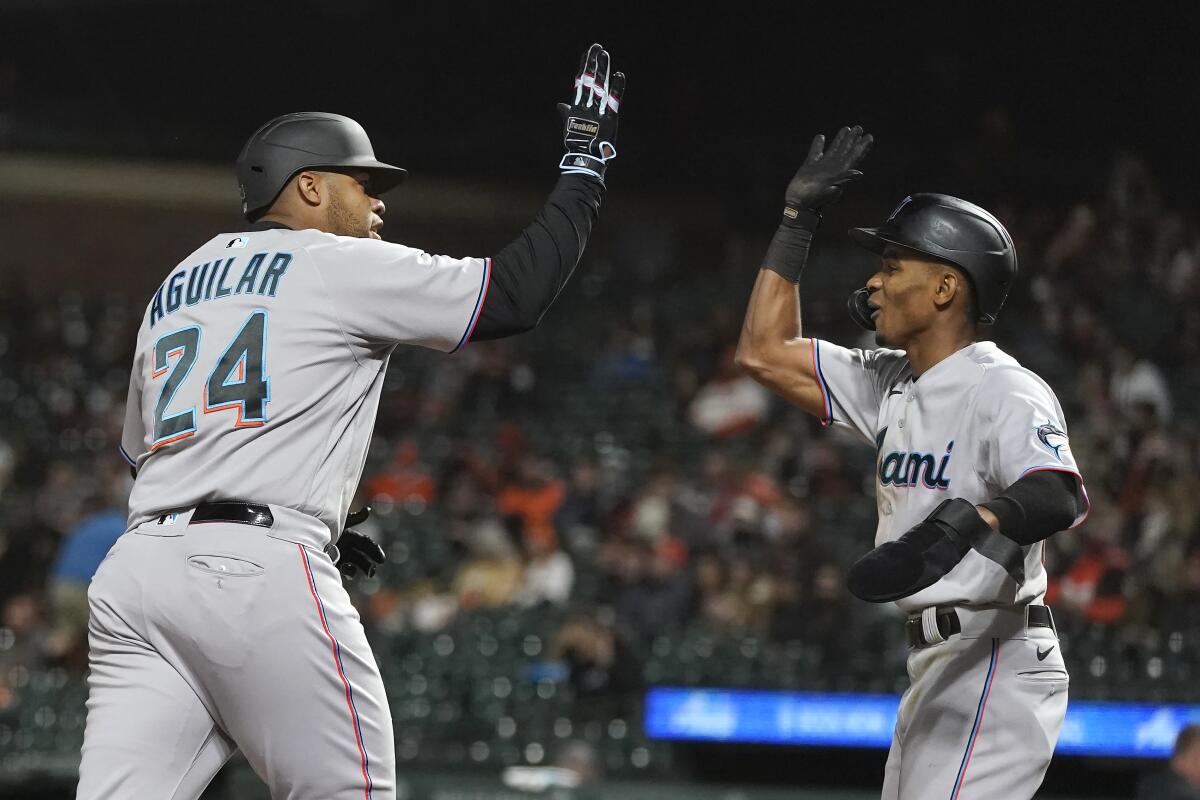 Miami Marlins' Garrett Cooper trying to end hitting slump