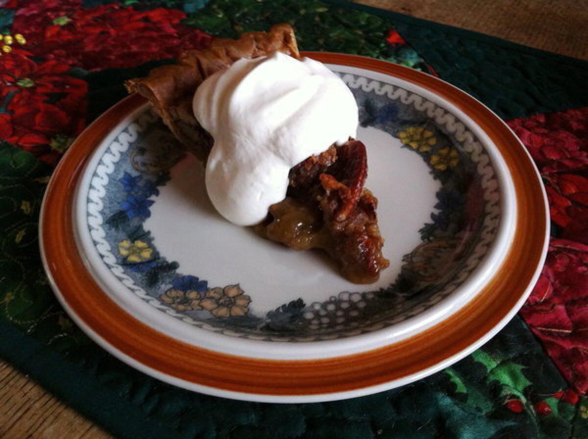 Pecan pie is a Christmas favorite of one Times Food staffer.