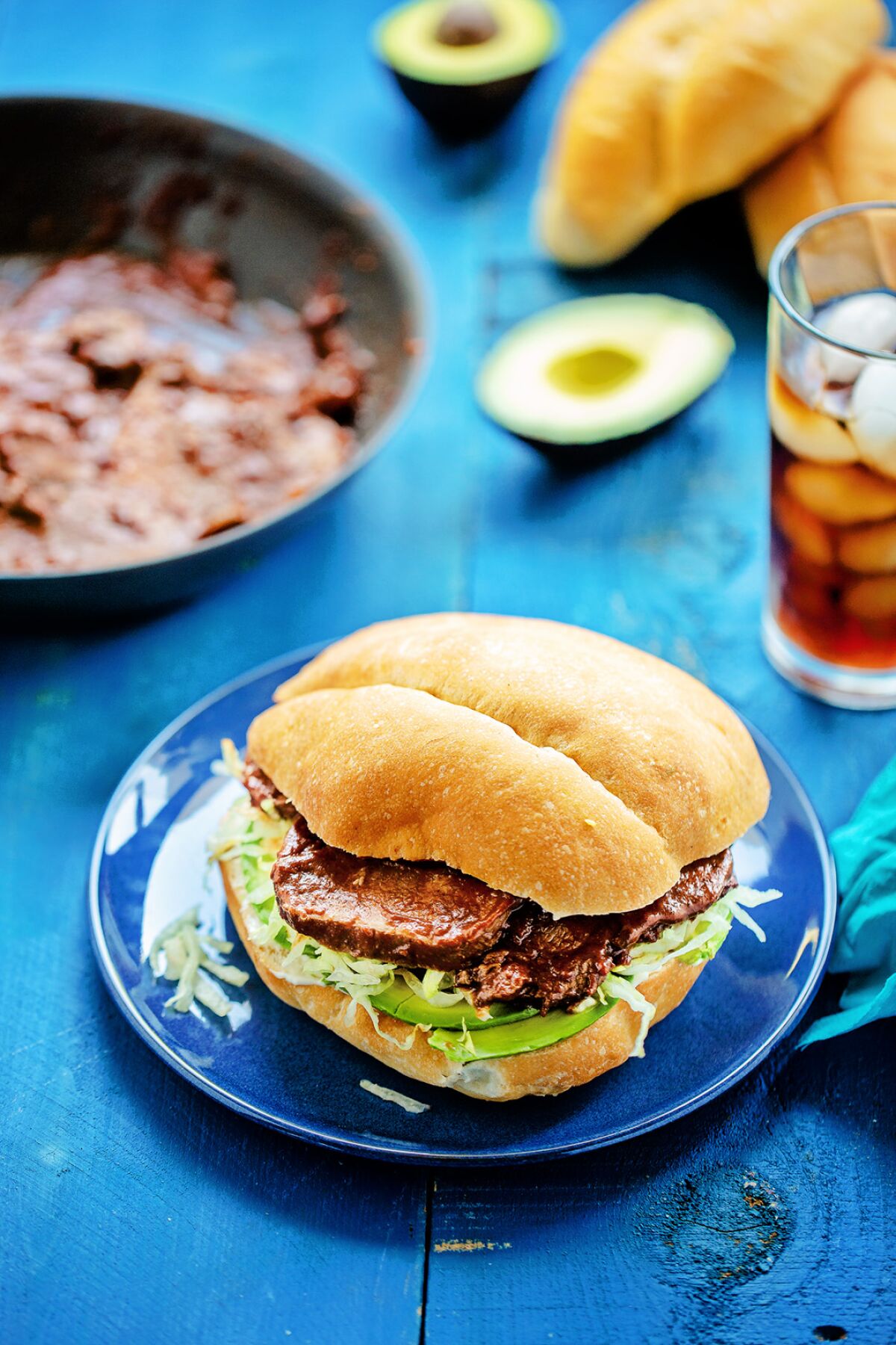 Lengua tortas (Mexican sandwiches) are great for a late lunch or early dinner paired with a crisp side salad.