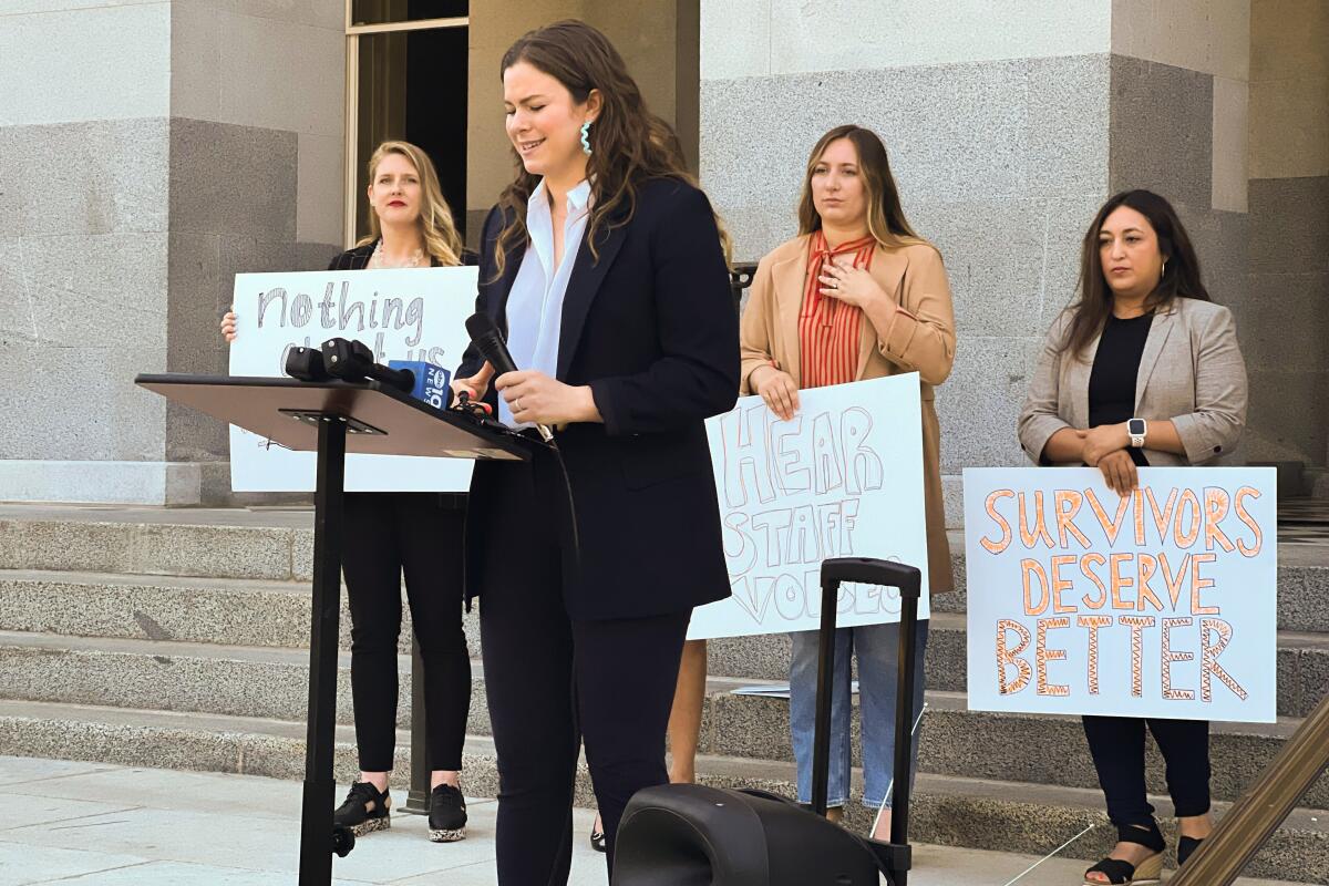 Ruth Ferguson, a co-founder of the group Stop Sexual Harassment in Politics.