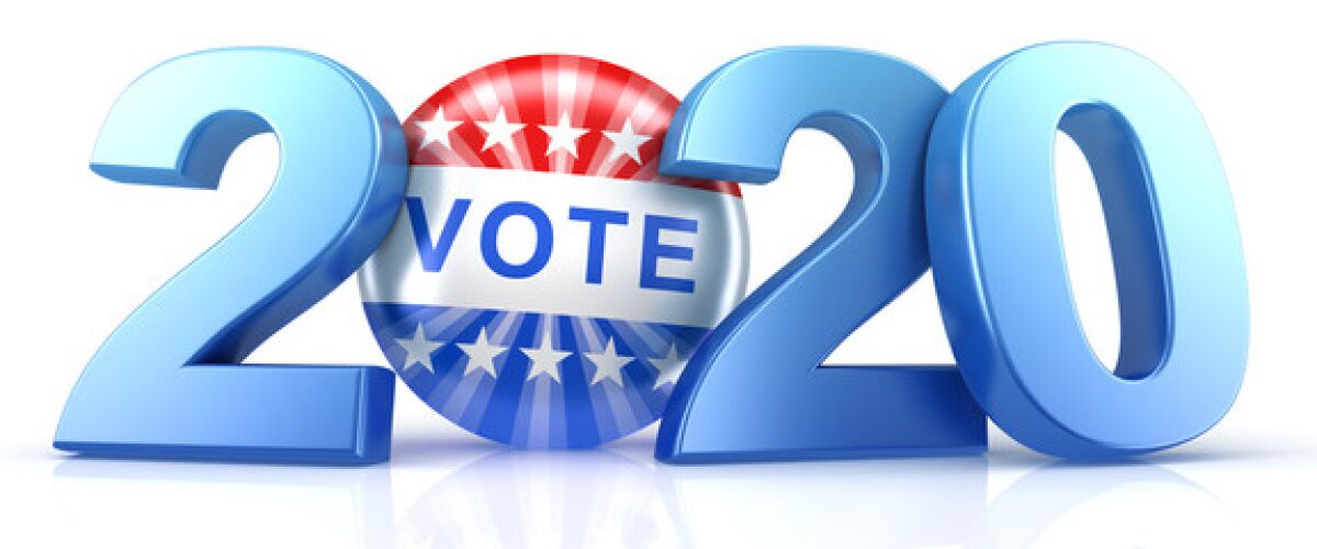 Vote 2020 stock logo