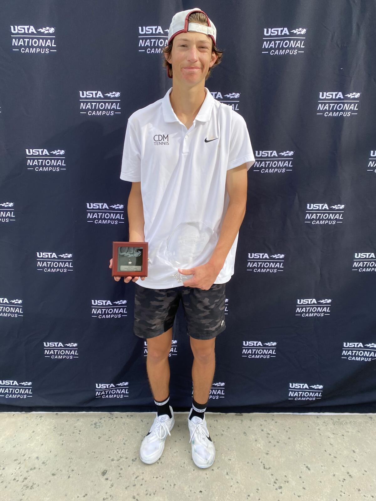 CdM senior Niels Hoffmann finished second in boys' 18 singles at the USTA Winter Nationals on Wednesday.