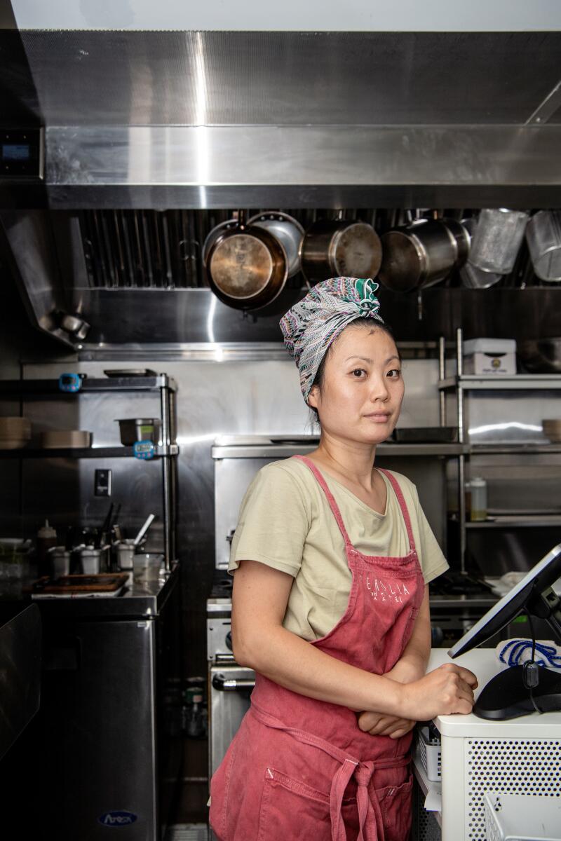 Portrait of owner and chef Jihee Kim.