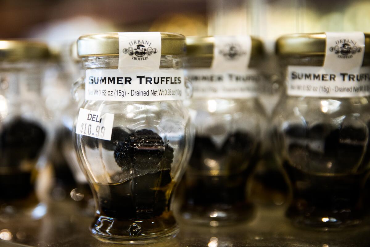 Truffles, the sort of specialty item for which Corti Brothers has become known.