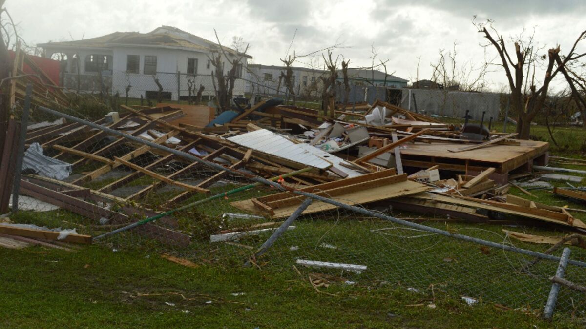 Damage left Sept. 7 on Barbuda after Hurricane Irma.
