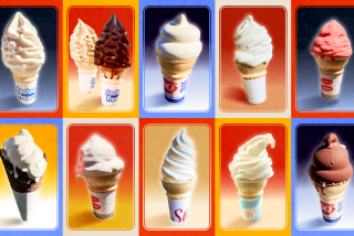 Graphic of many fast food soft serve cones