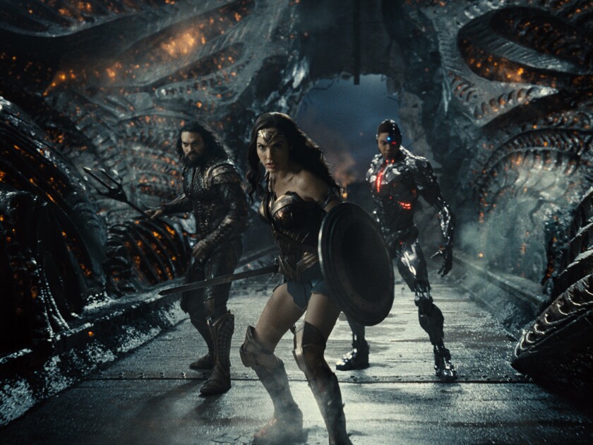 Aquaman, Wonder Woman and Cyborg
