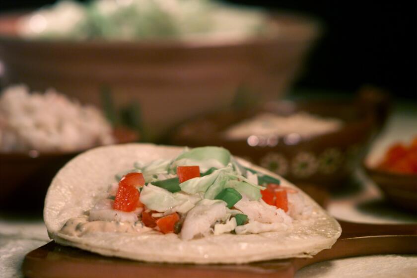 Recipe: Grilled halibut soft tacos.