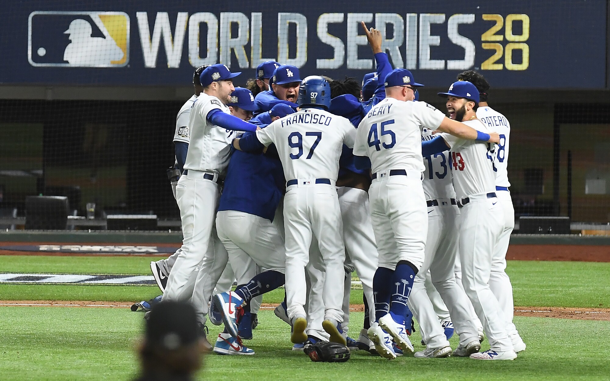 road to dodgers world series title one never before traveled los angeles times los angeles times