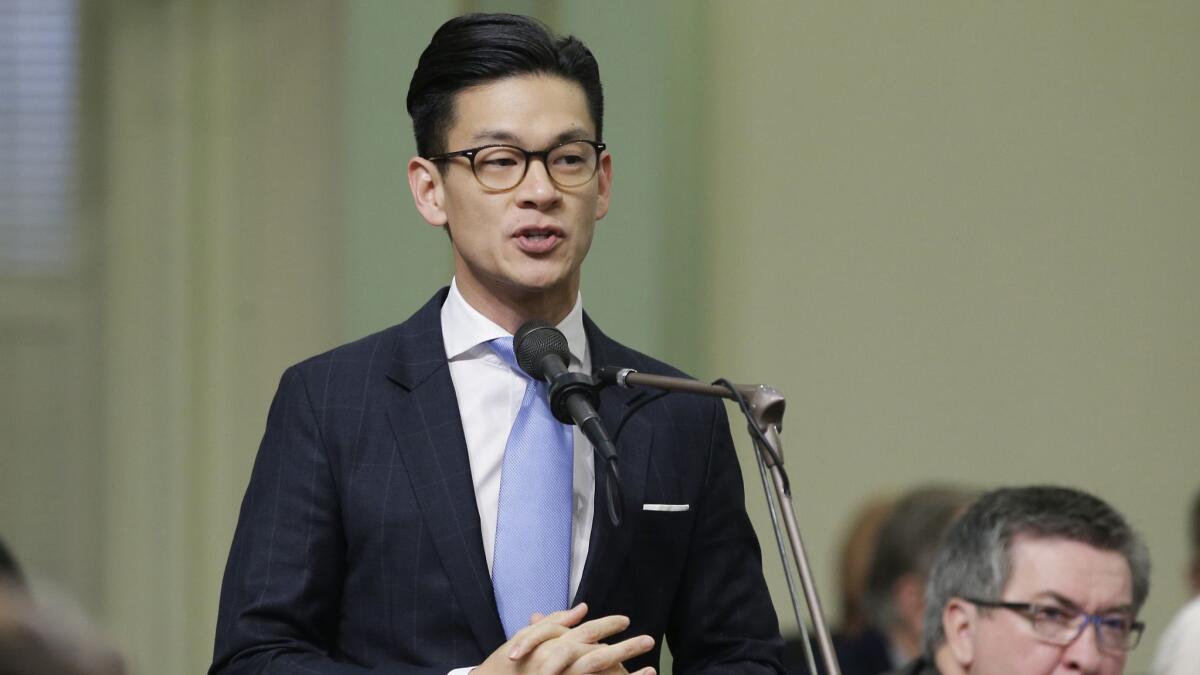 Assemblyman Evan Low (D-Campbell) has halted his effort to designate paid "conversion therapy" as a fraudulent business practice under the state's consumer protection law.