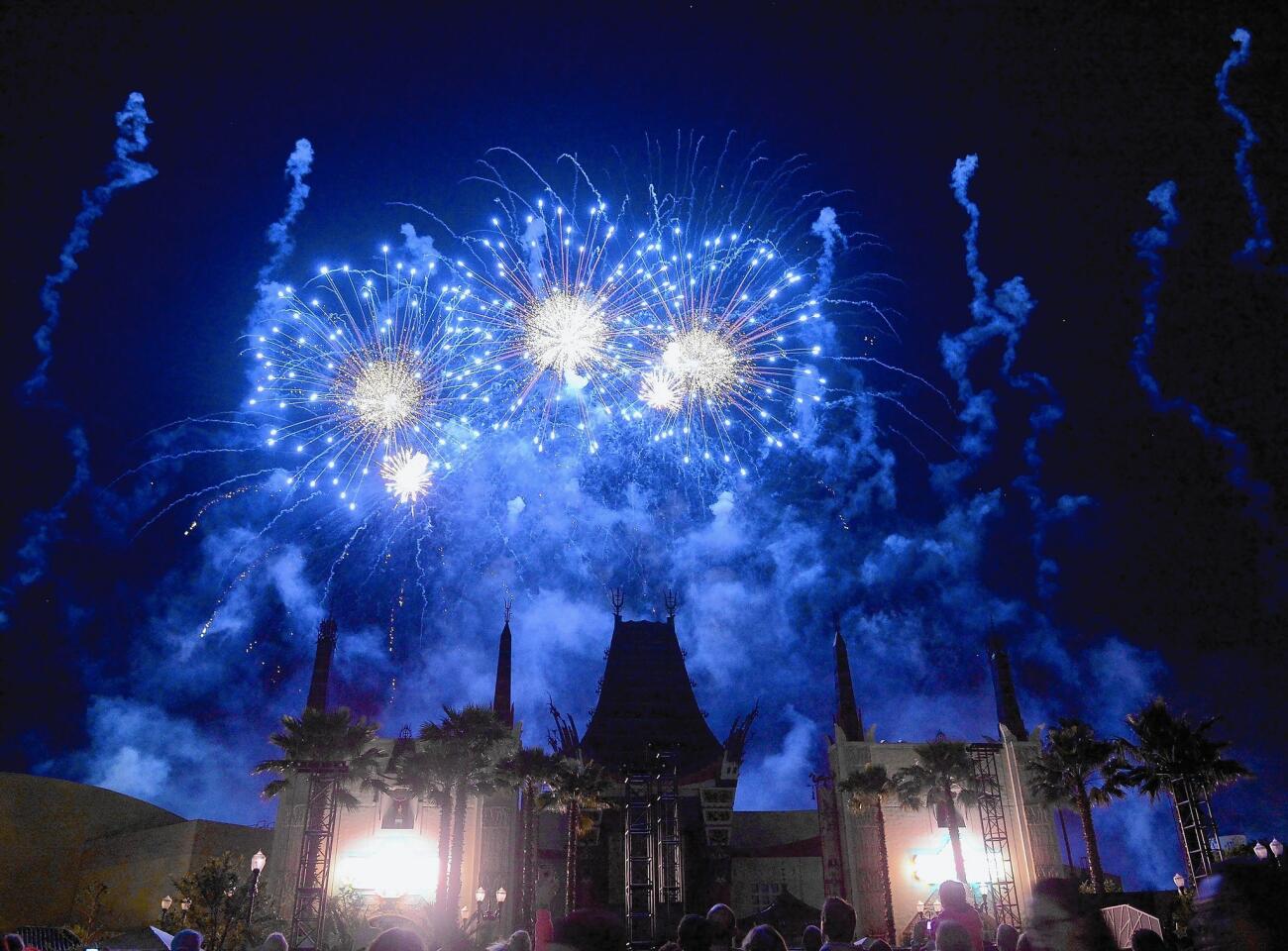 "Symphony in the Stars: A Galactic Spectacular," shown here, will be replaced with a longer, more elaborate fireworks display when "Star Wars: A Galactic Spectacular" debuts this summer.