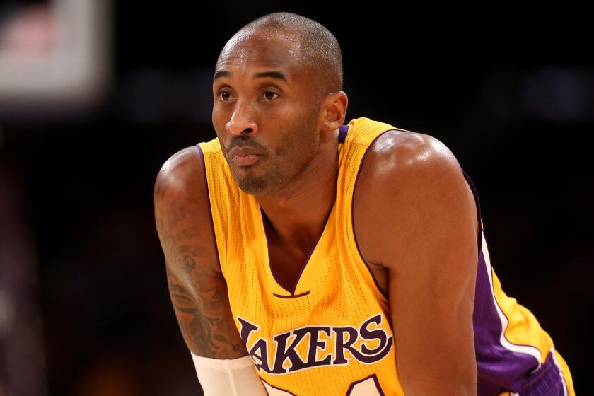 Lakers star Kobe Bryant during a loss to the Oklahoma City Thunder on Friday.