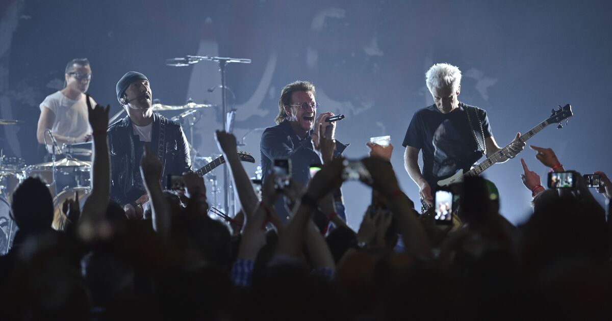 U2 adds 8 more dates to Sphere gig in Las Vegas
