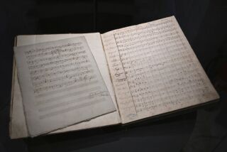 Un manuscrito musical de Ludwig van Beethoven en la colección del Museo Moravia, el 30 de noviembre en Brno, Eslovaquia. (Šálek Václav/CTK vía AP)
