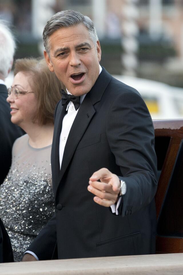George Clooney wedding day