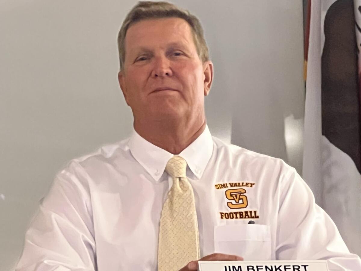 Simi Valley coach Jim Benkert is The Times' coach of the year.