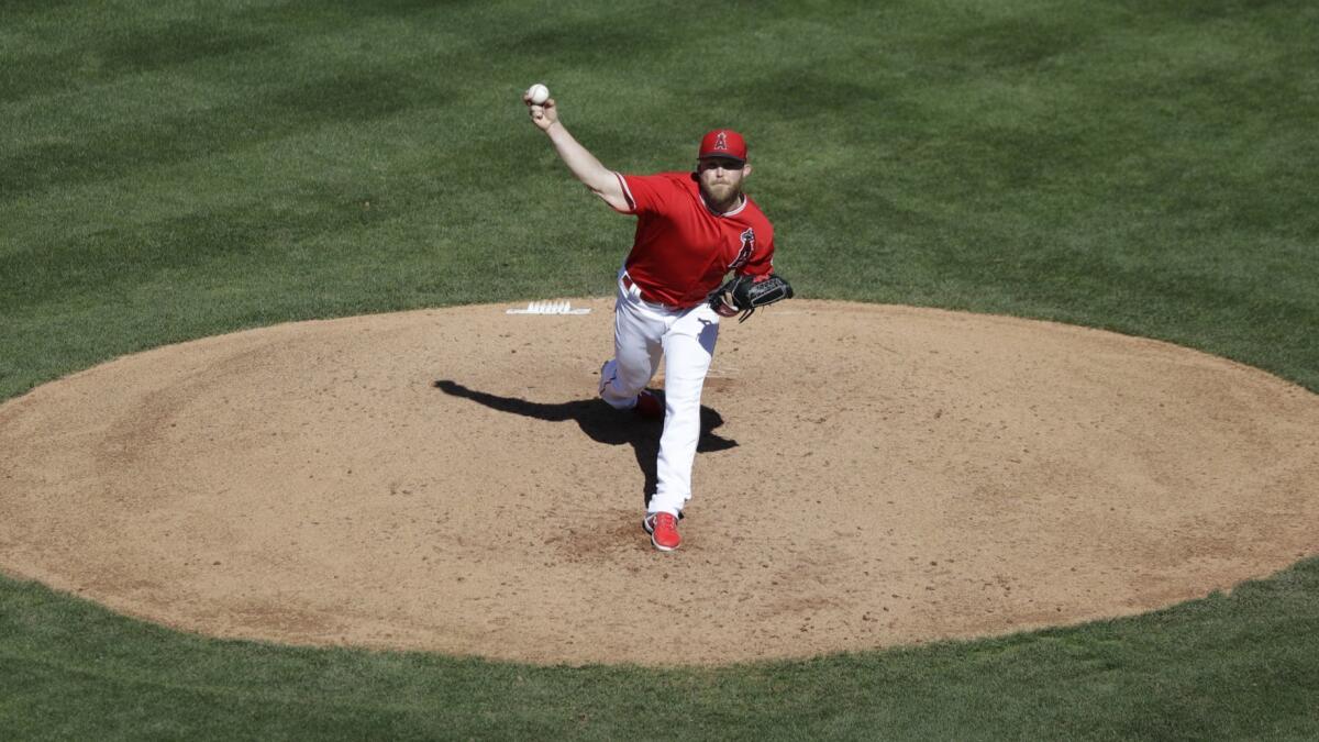 Angels closer Cody Allen pitched two scoreless innings in Tempe, Ariz.