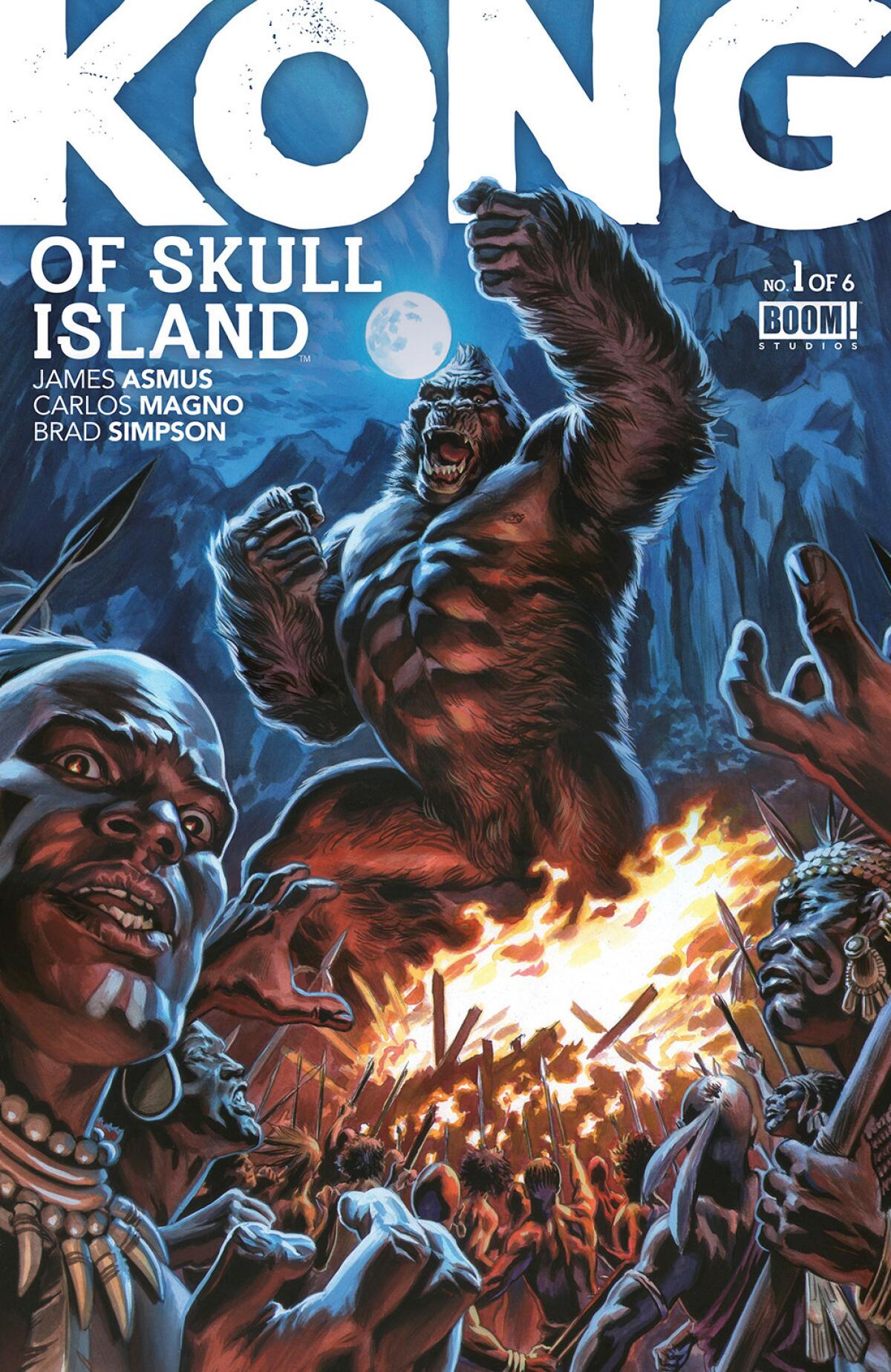 The cover for "Kong of Skull Island" No. 1. (Felipe Massafera / Boom! Studios)