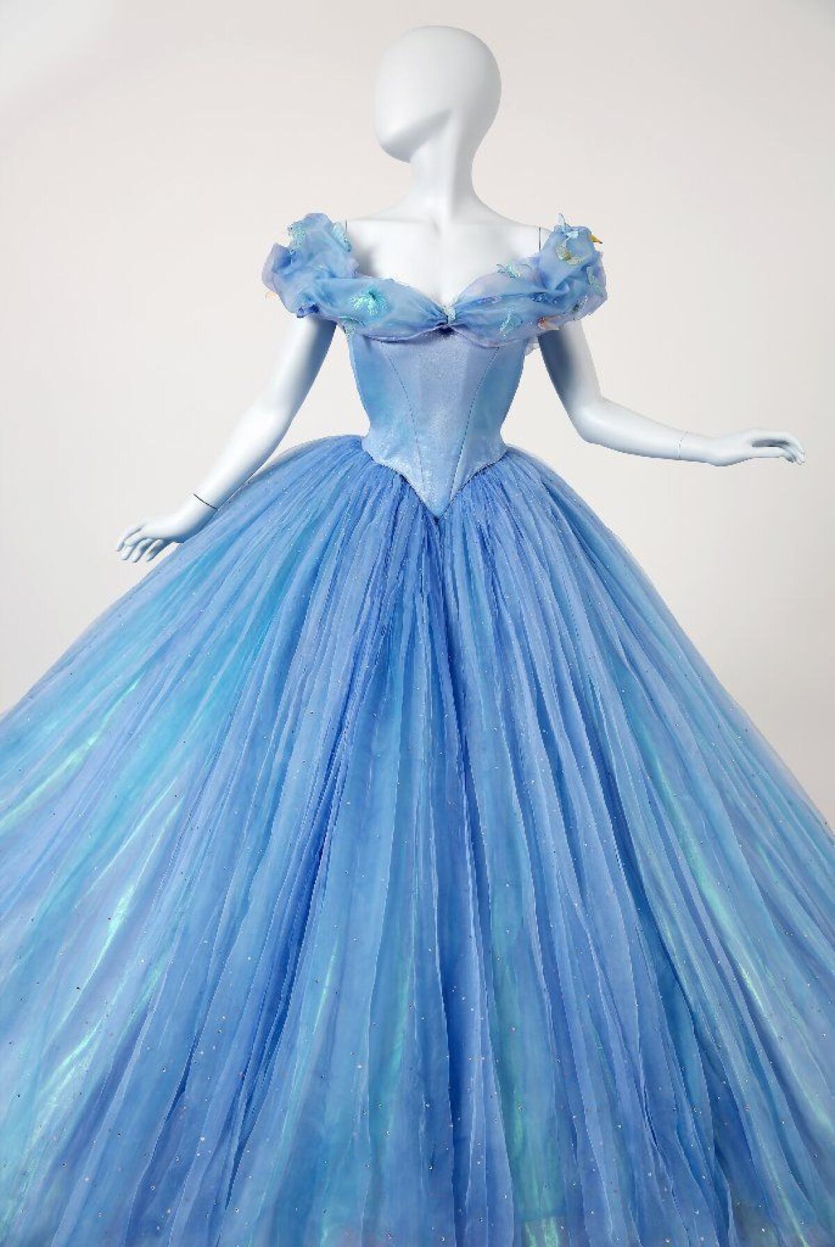 The ball gown worn by Lily James in "Cinderella."