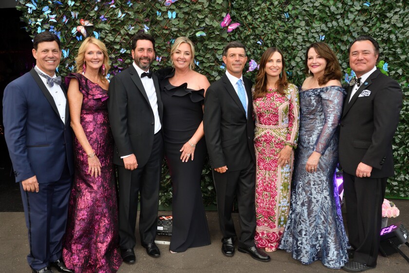 Michael and Cathy Maywood (she’s Jewel Ball co-chair), Robert and Shay Stephens (she’s Jewel Ball co-chair), Leandro and Nicole Velazquez (she’s Jewel Ball chair), Michelle and Joe Wiseman (she’s LP president)