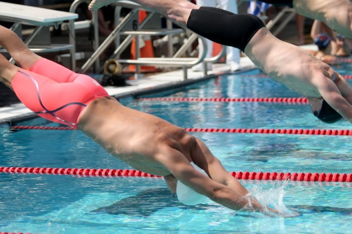 Andreas Langen and Flintridge Prep's boys' swimming team took home a fourth straight Prep League team title.