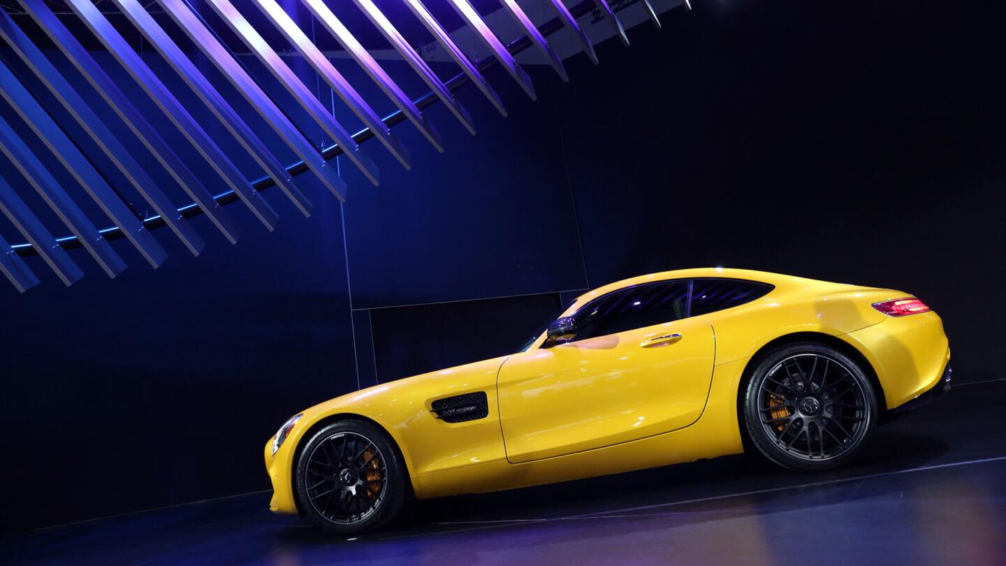 The Mercedes-AMG GT S on display at the 2014 Los Angeles Auto Show on Nov. 19, 2014.