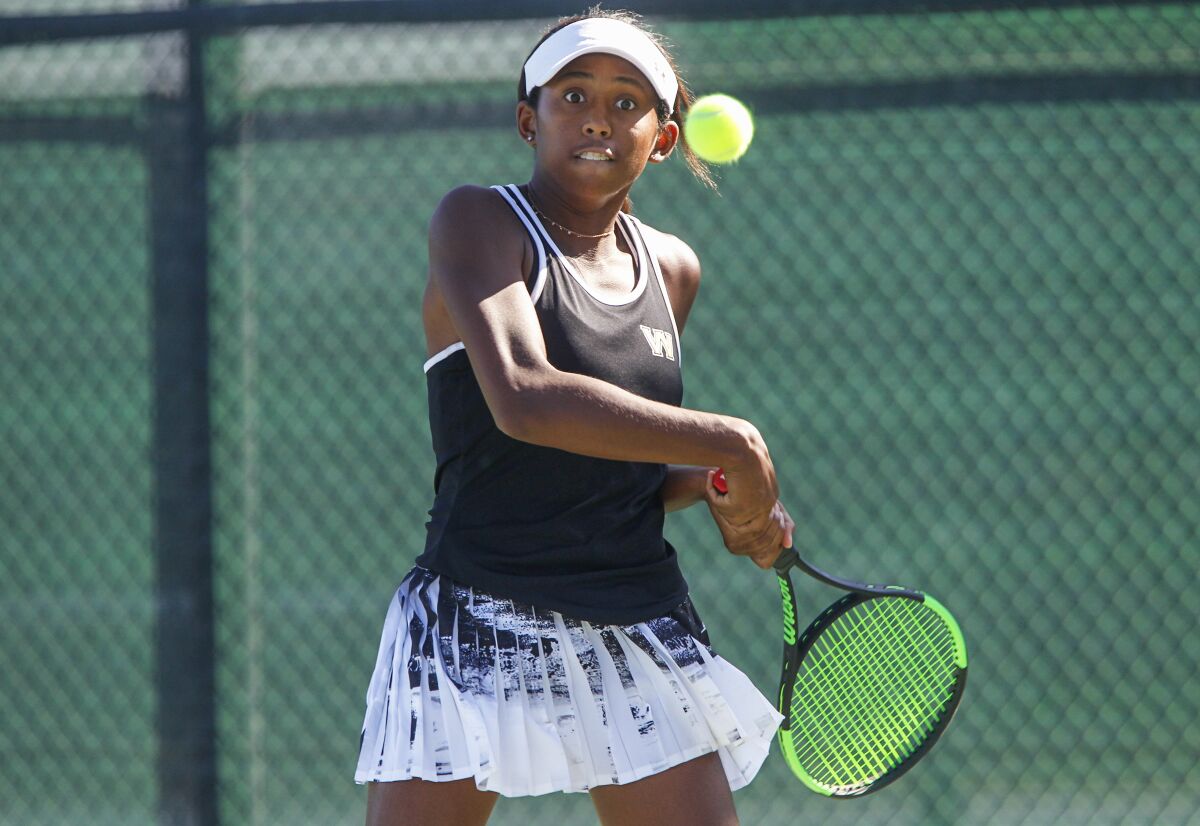 Kaila Barksdale of Westview could match Alexandra Stevenson with a third straight section girls' tennis title this fall.