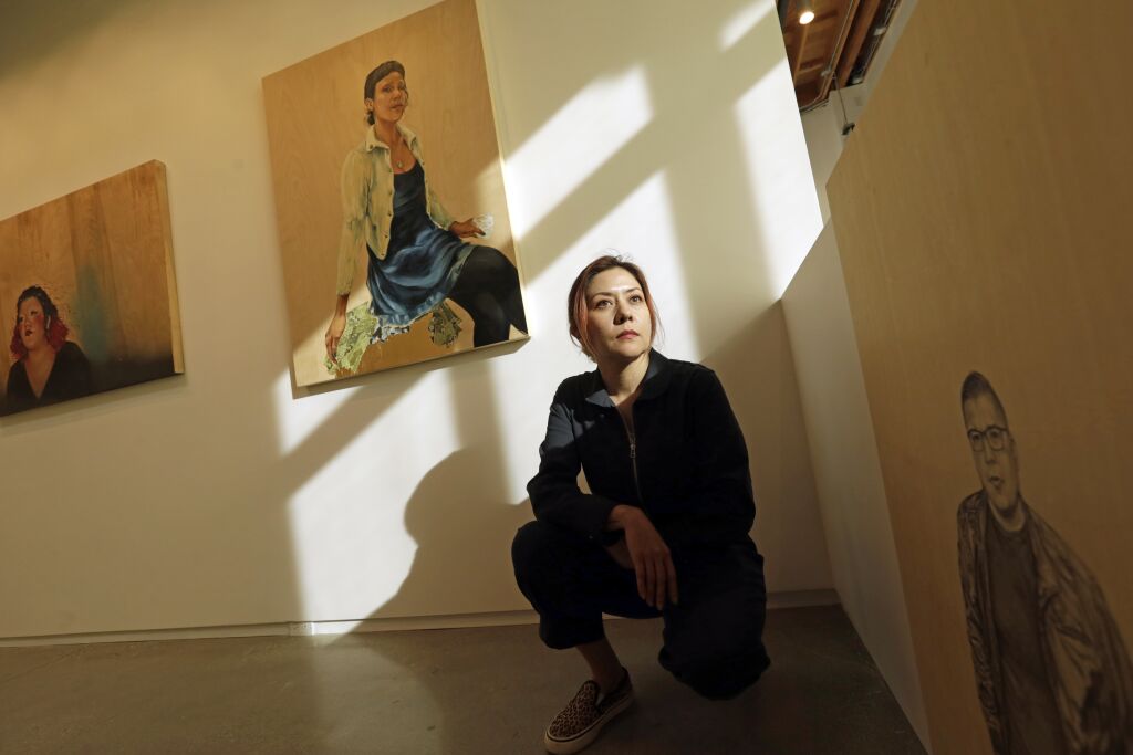 Painter Shizu Saldamando puts a face to L.A.'s Latinx art scene - Los ...