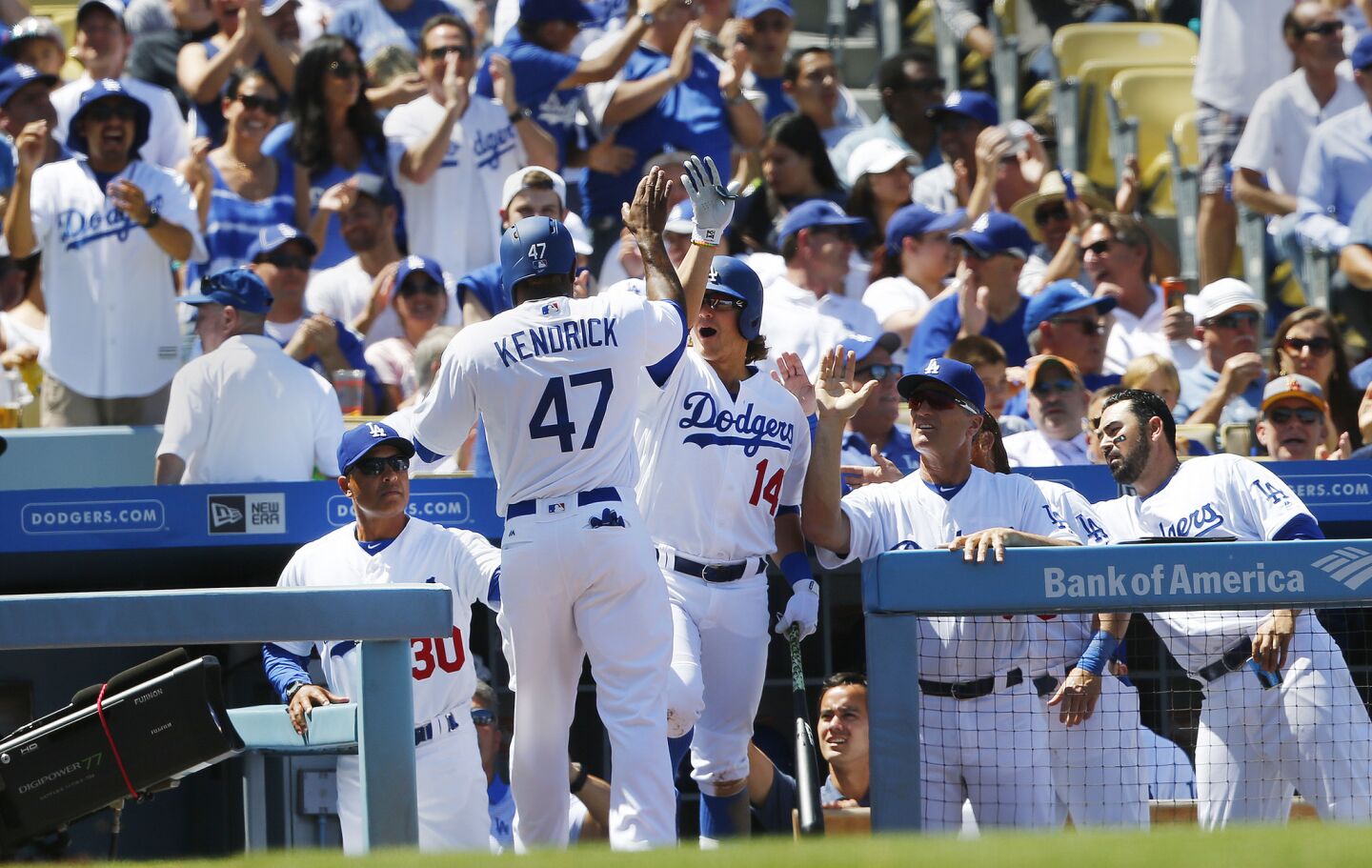 Photos Dodgers home opener Los Angeles Times