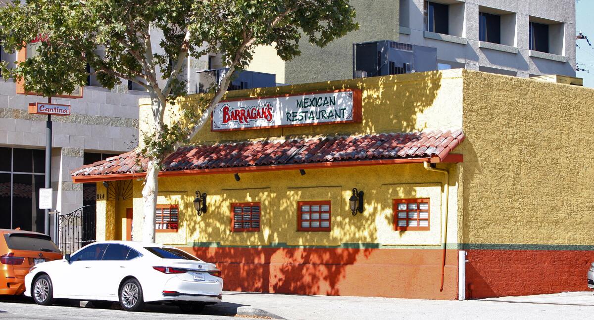 Barragan's, which serves up casual Mexican-American fare, is closing its Glendale location after 38 years. Originally founded in 1961, the former chain will now have just one remaining location, in Burbank.