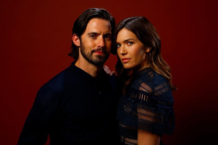 Milo Ventimiglia and Mandy Moore say the intense interest in a single plot point of NBC's "This Is Us," in which they star as the parents of three children, has taken them by surprise. (Jay L. Clendenin / Los Angeles Times)
