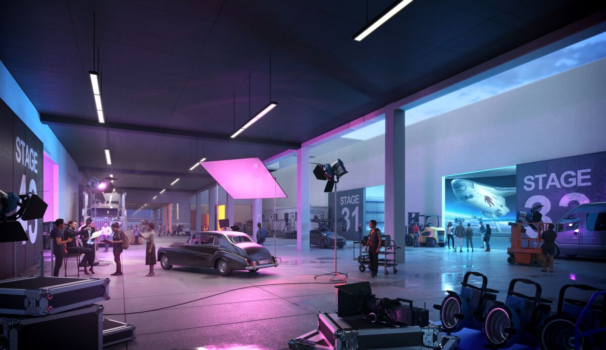A rendering of proposed improvements to Television City.