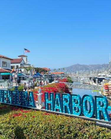 A view of Ventura Harbor.