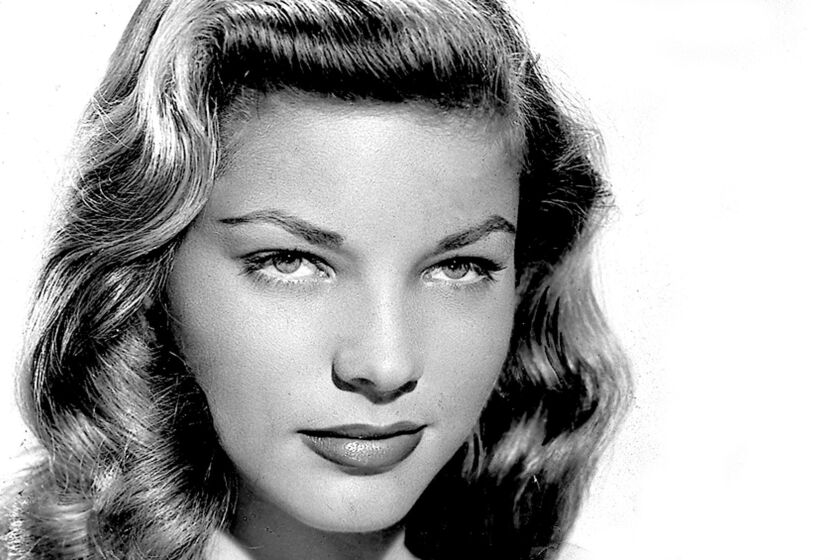 Only 19 when she made her Hollywood debut, Bacall was known for her deep, husky voice and "The Look," a sultry look with her chin low and eyes up toward the actor or camera.