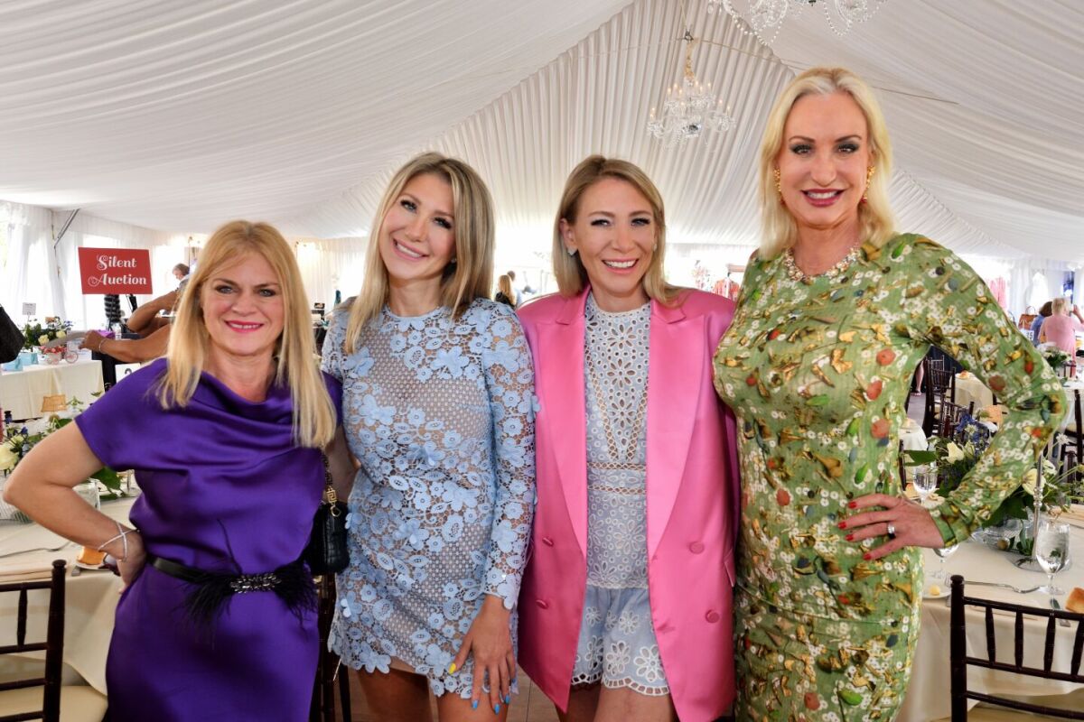 Pamela Gardner, Marina Tsvyk, Irina Shkov and Sophia Alsadek at last year's Country Friends Spring Luncheon.