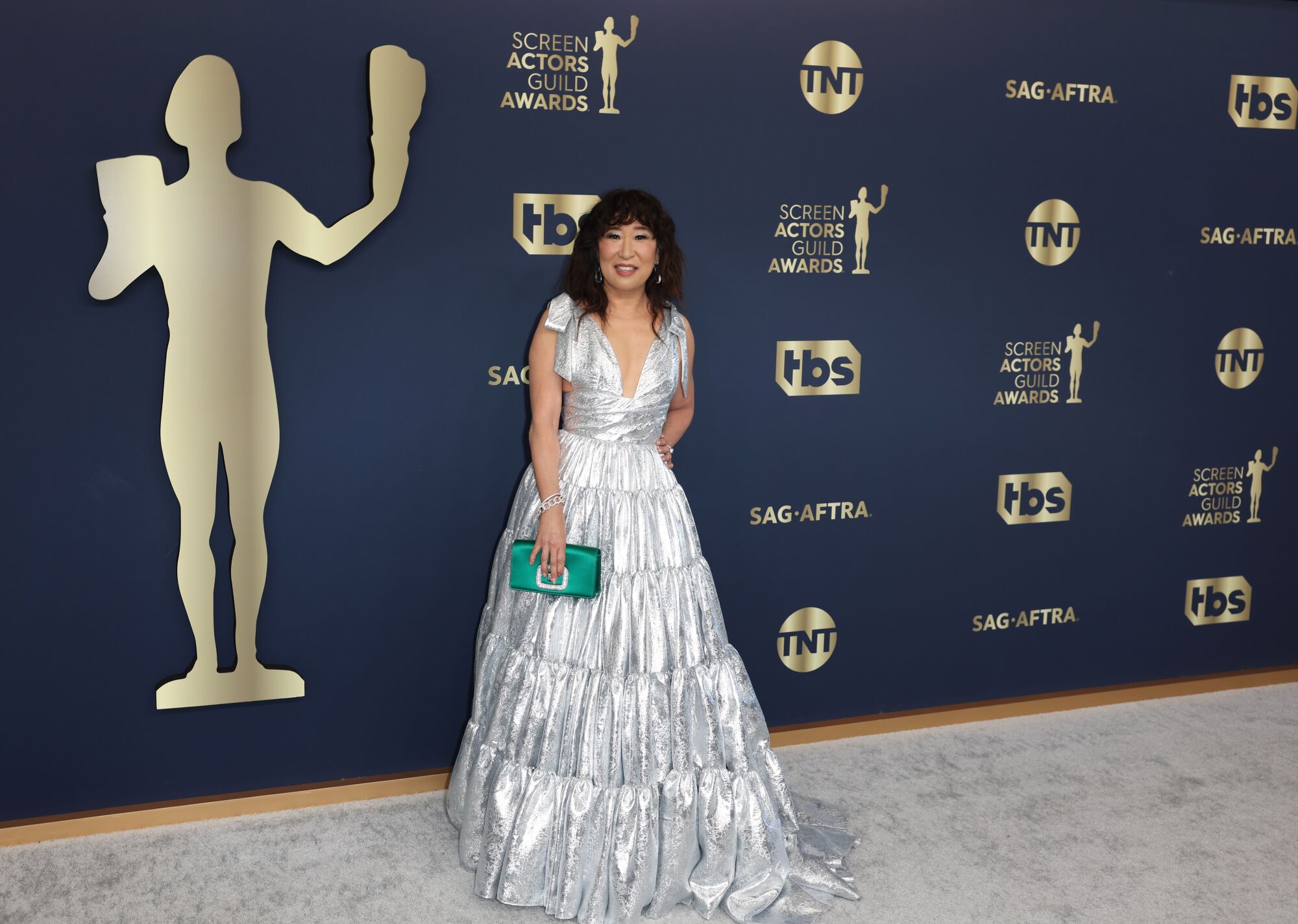 Sandra Oh at the 28th Screen Actors Guild Awards.