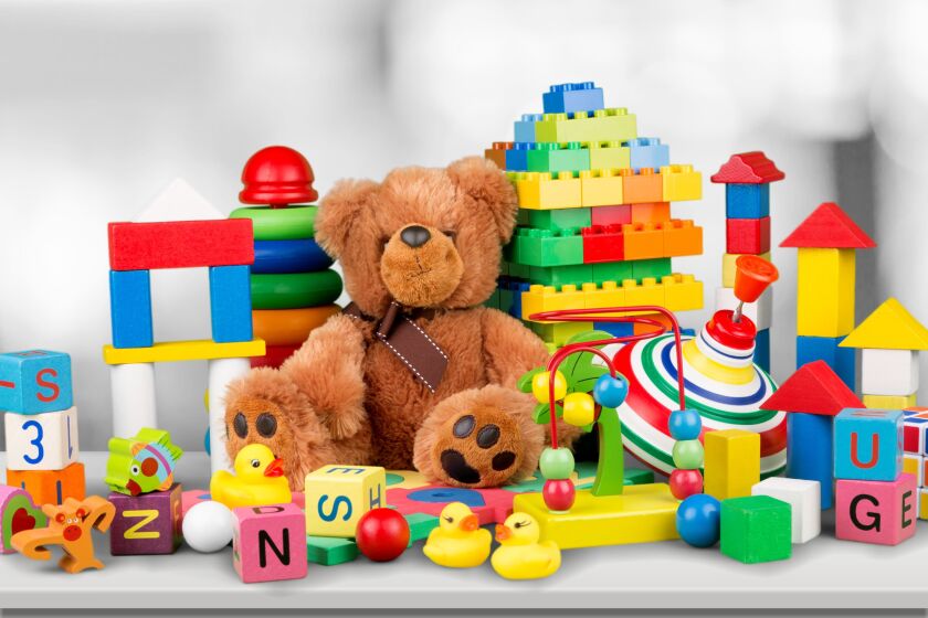an assortment of toys