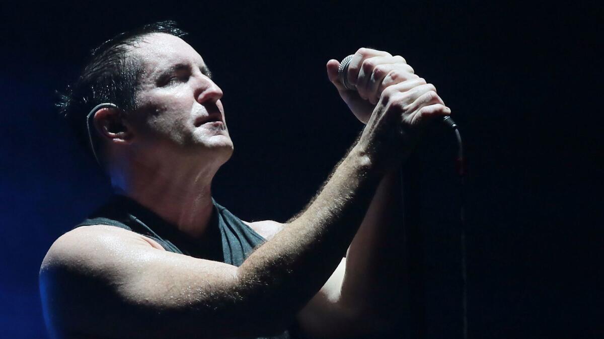 Trent Reznor at a 2013 Staples Center concert. (Robert Gauthier / Los Angeles Times)