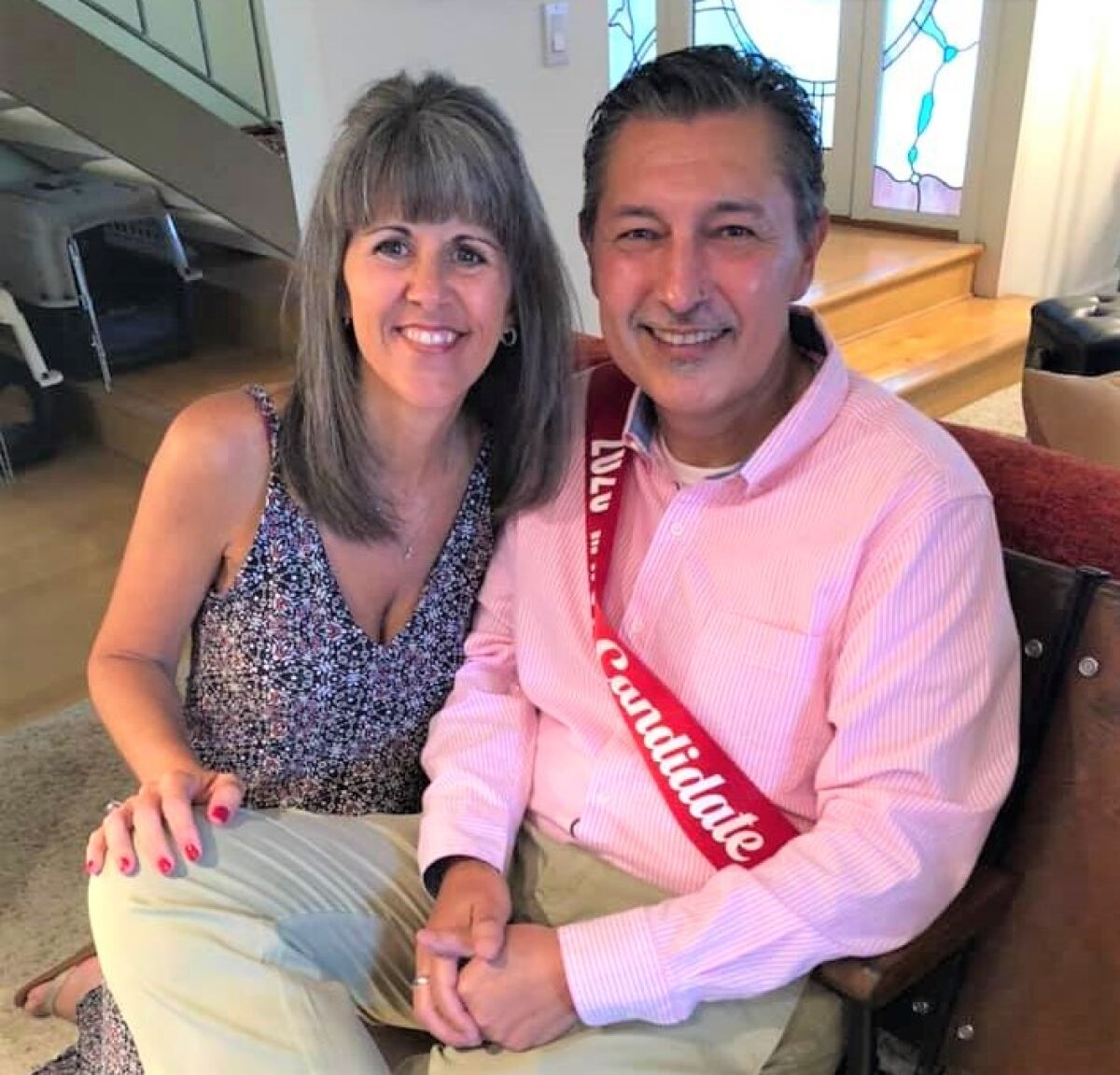Sonny Talamantes met Cindy Crist while being treated for non-Hodgkin's lymphoma. She helped him campaign for Man of the Year.