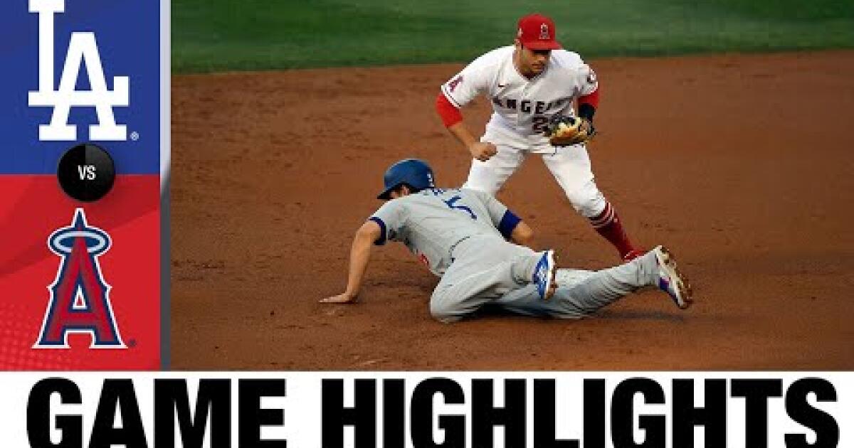 Dodgers vs. Angels highlights Los Angeles Times