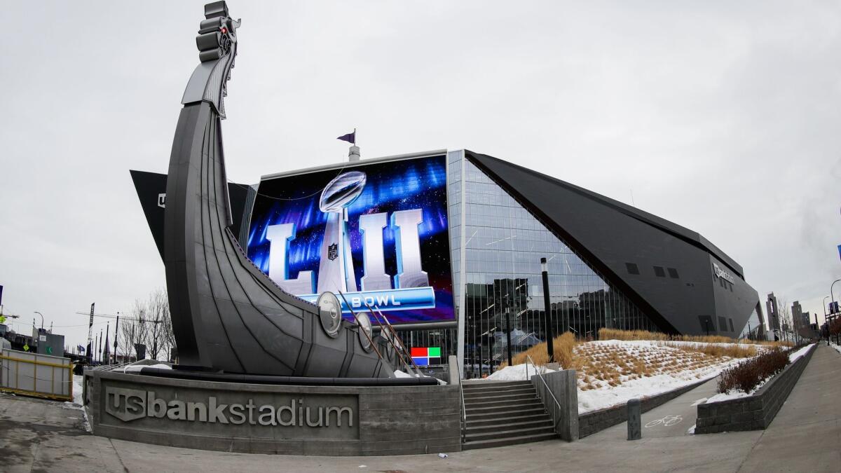 Super Bowl LII will be played Sunday at U.S. Bank Stadium in Minneapolis. It will air on NBC.
