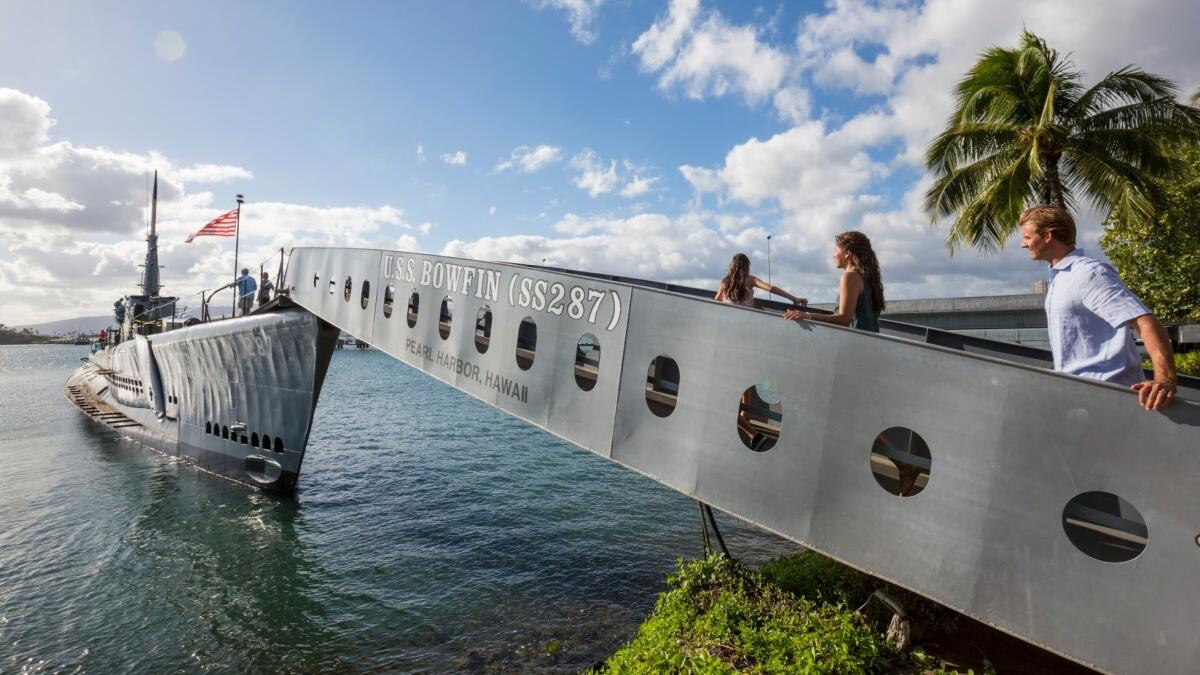 The submarine USS Bowfin, which saw service in the South China Sea during the war, is open daily for self-guided tours. Admission fees apply.