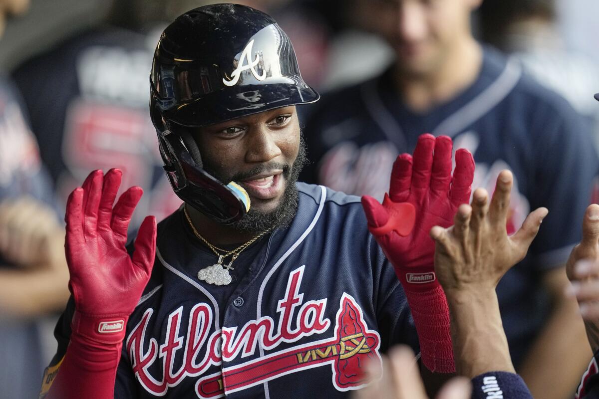 Michael Harris hits 2 HRs, Braves beat Guardians 4-2 for ninth