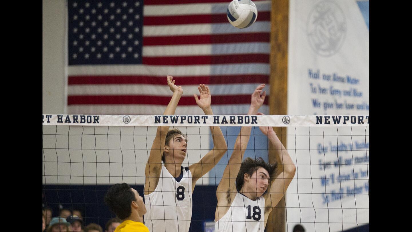 Photo Gallery: Newport Harbor vs. Mira Costa boys' volleyball CIF Southern Section Division 1 playoff game