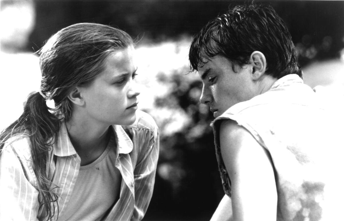 Reese Witherspoon makes her film debut opposite Jason London in "The Man in the Moon" (1991).