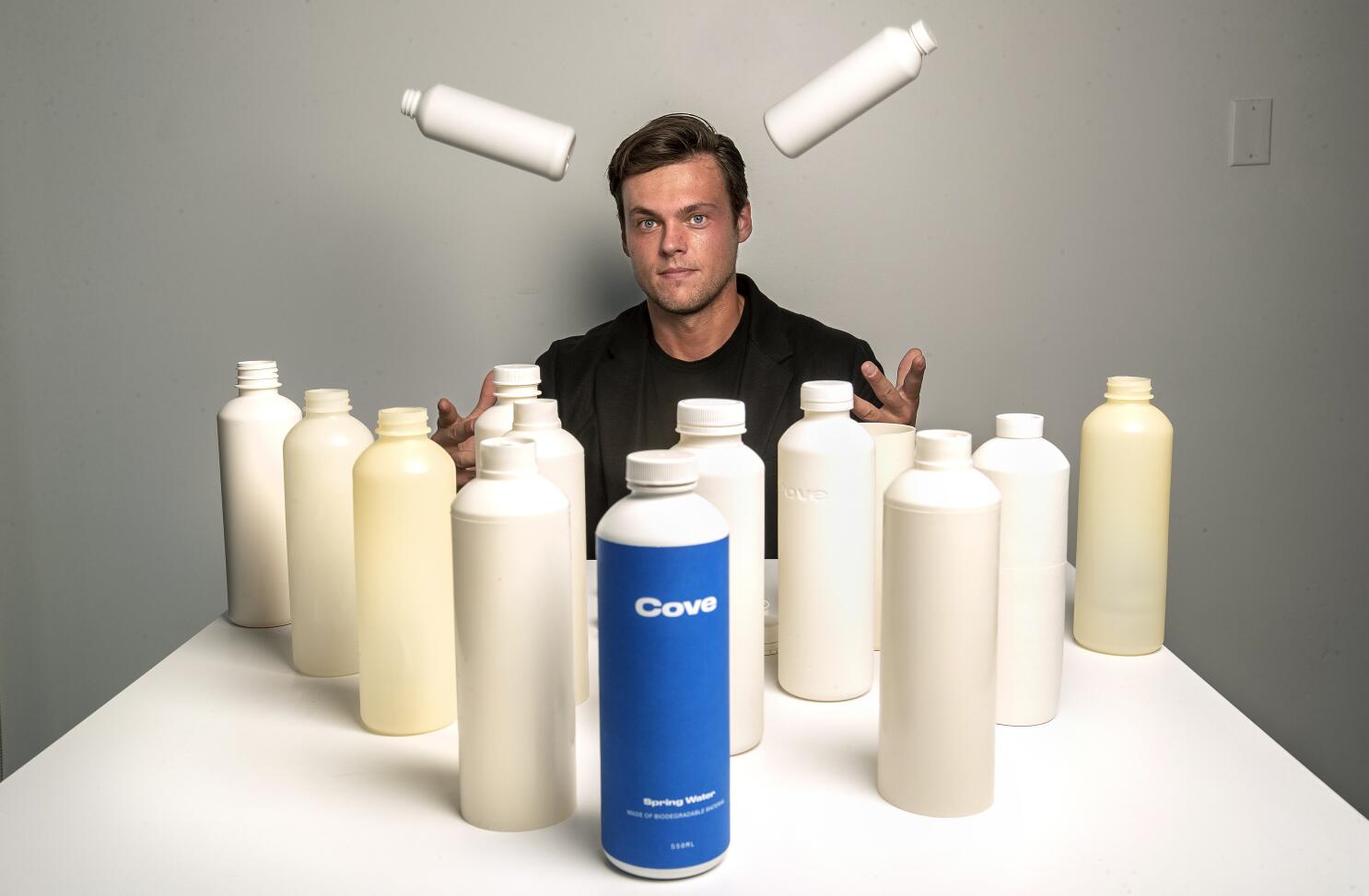 plastic-free water bottles  Bottle design packaging, Biodegradable  products, Drinks packaging design
