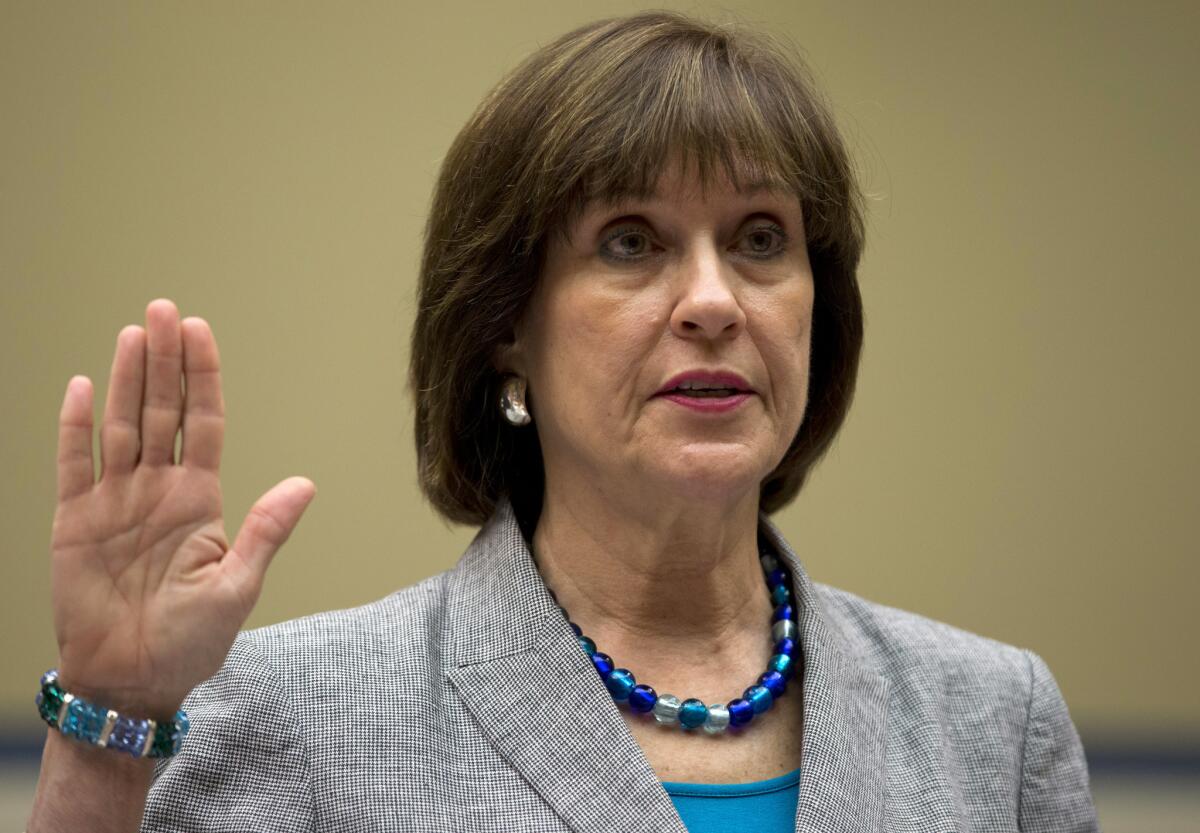 Lois Lerner is sworn in on Capitol Hill last year.