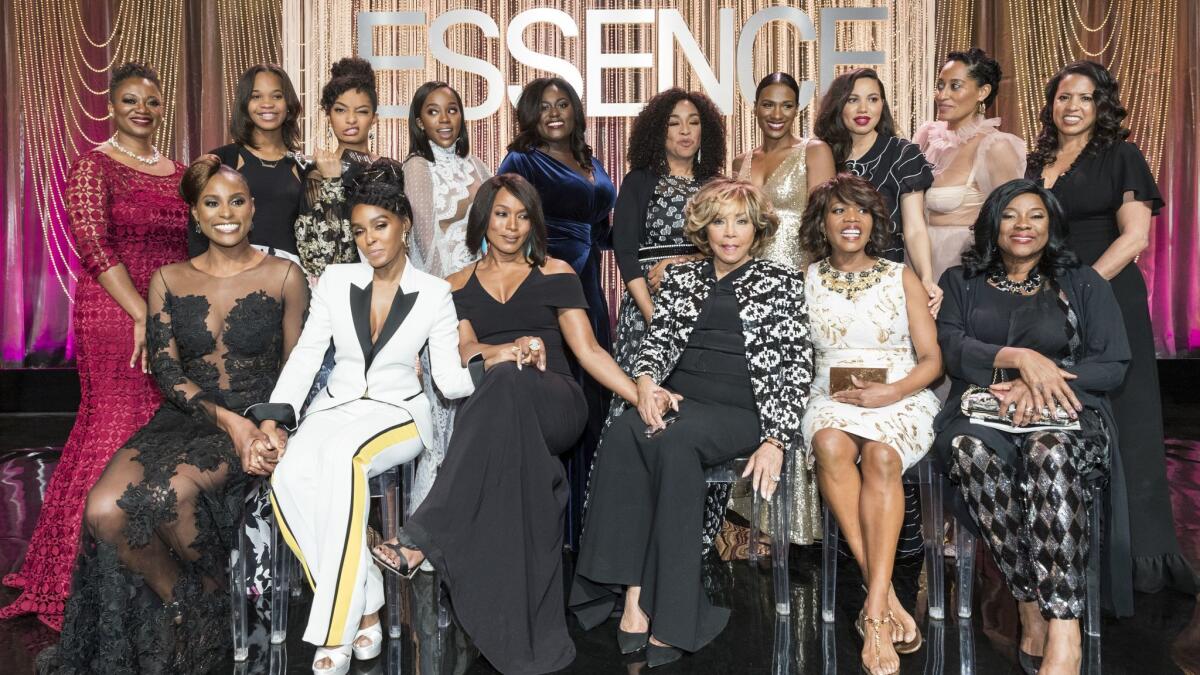 Editor-in-Chief at Essence Magazine Vanessa K. De Luca and numerous celebrities and honorees at the Essence Black Women in Hollywood Awards.