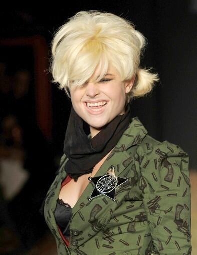 Kelly Osbourne walks the runway at the Betsey Johnson Fall 2010 Fashion Show.