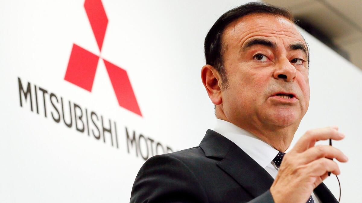 Carlos Ghosn speaks in Tokyo on Oct. 20, 2016.